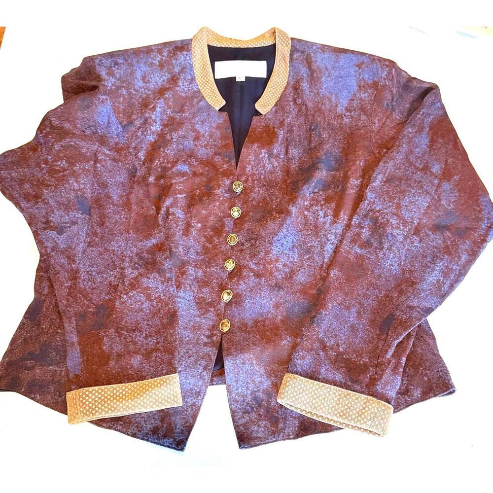 VTG Dorothy Schoelen Platinum Purple Gold Tiger Set Size 12